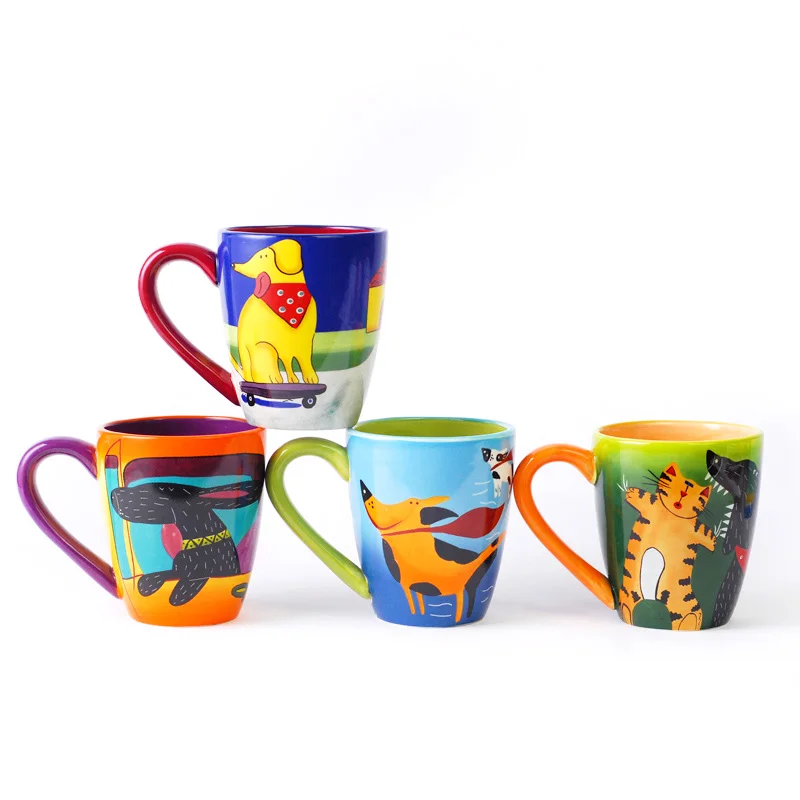 Hand-Painted Cartoon Animal Puppy ceramic mugs and cups with handgrip porcelain drinkware tea coffe cup mug creative milk cup
Hand-Painted Cartoon Animal Puppy ceramic mugs and cups with handgrip porcelain drinkware tea coffe cup mug creative milk cup