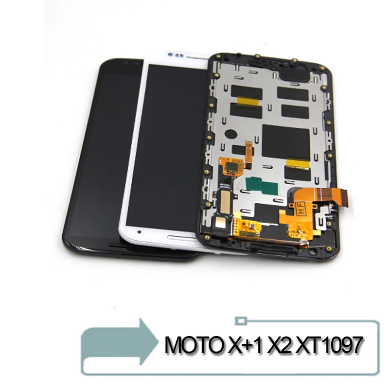 Сменный Полный ЖК экран дигитайзер в сборе для Motorola Moto X + 1 2nd Gen X2 XT1092 XT1095 XT1097
