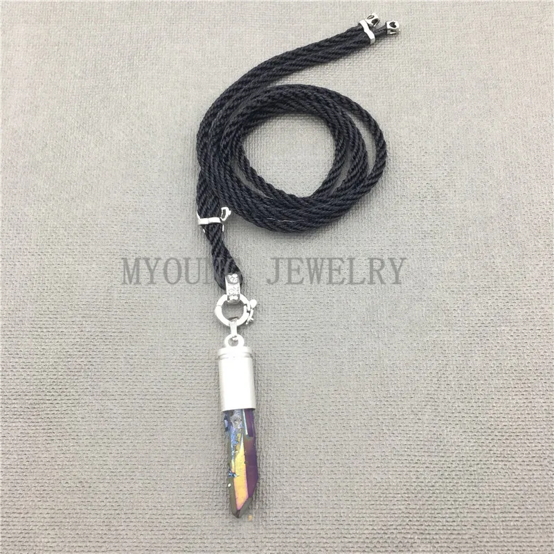 MY0677 Rainbow Titanium Crystal Pendant Charm Accessories Necklace Chain Jewelry Silver Electroplated
MY0677 Rainbow Titanium Crystal Pendant Charm Accessories Necklace Chain Jewelry Silver Electroplated