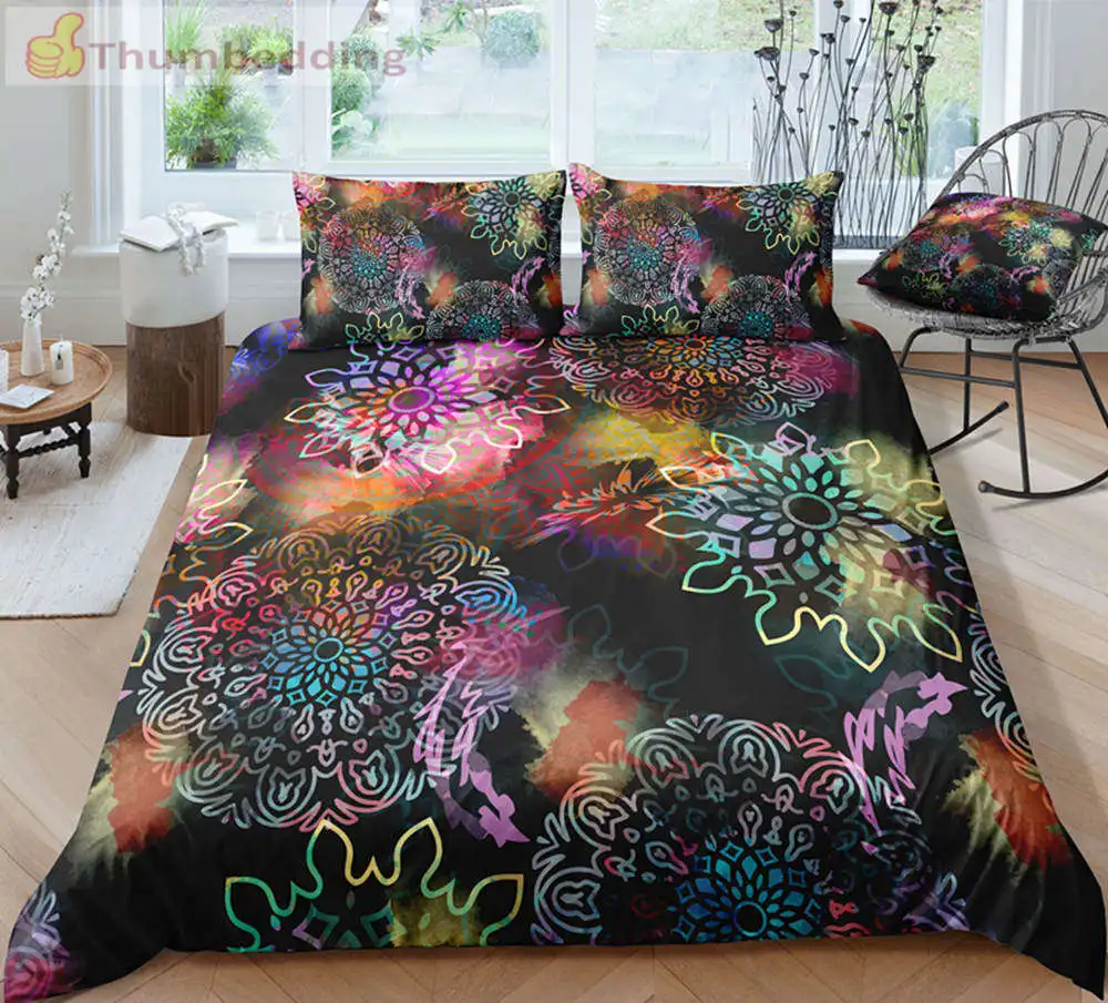 Thumbedding Dropship Bohemia Style Black Watercolor Bedding Set Classic Designed Floral 3D Duvet Cover Set Innovative Design
Thumbedding Dropship Bohemia Style Black Watercolor Bedding Set Classic Designed Floral 3D Duvet Cover Set Innovative Design