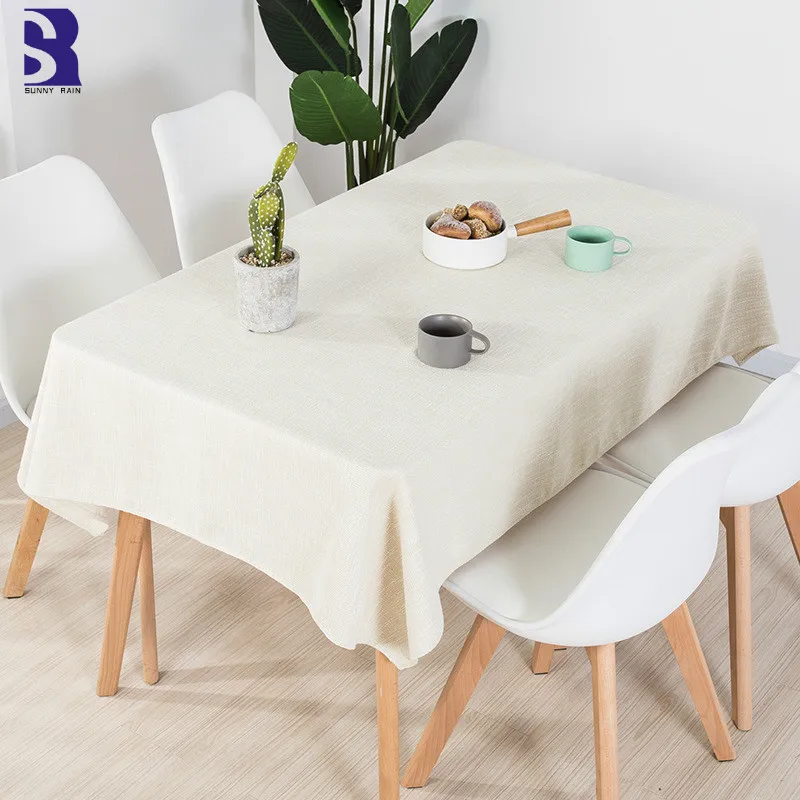 SunnyRain 1-Piece Linen White Table Cloth Rectangle Christmat Tablecloth Round Table Cover 180cm
SunnyRain 1-Piece Linen White Table Cloth Rectangle Christmat Tablecloth Round Table Cover 180cm