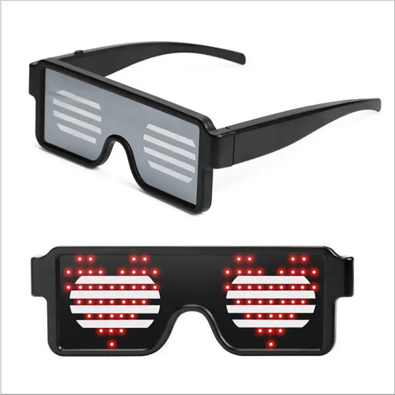 8 Modes Quick Flash LED Party Glasses USB charge Luminous Glasses Christmas Party Supplies Concert light Toys
8 Modes Quick Flash LED Party Glasses USB charge Luminous Glasses Christmas Party Supplies Concert light Toys