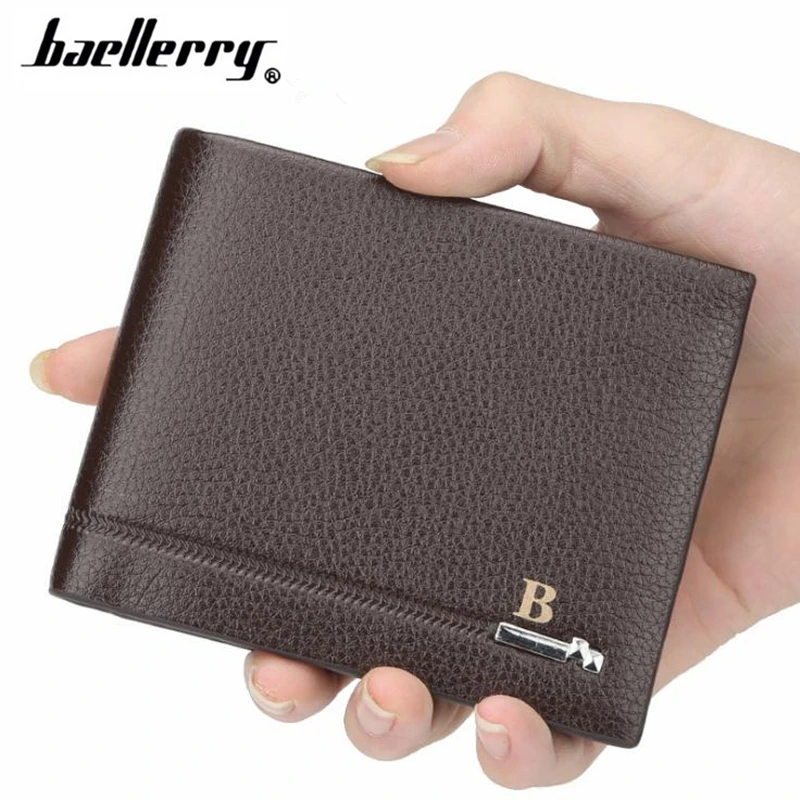 Baellerry мужской короткий кошелек из искусственной кожи брендовый дизайнерский