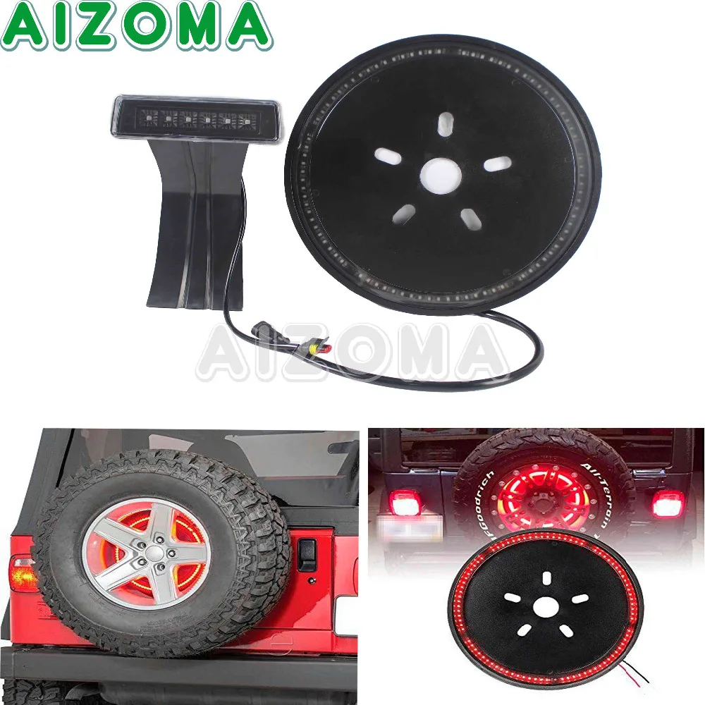Car Accessories Spare Tire Brake LED Light Wheel 3rd Brake Light Sets Fit For 1997-2017 jeep wrangler JK 15/20'' Rim Wheels
Car Accessories Spare Tire Brake LED Light Wheel 3rd Brake Light Sets Fit For 1997-2017 jeep wrangler JK 15/20'' Rim Wheels