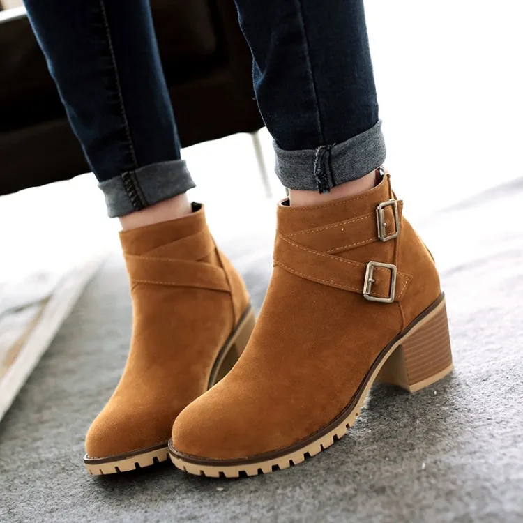 GOXPACER Fashion New Autumn Women Shoes Buckle Leather Shoes Women Boots Nubuck Leather Women Motorcycle Boots Plus Size Buckle
GOXPACER Fashion New Autumn Women Shoes Buckle Leather Shoes Women Boots Nubuck Leather Women Motorcycle Boots Plus Size Buckle