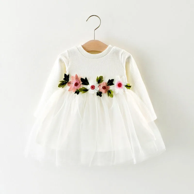 Newborn Toddler Infant Baby Girls Dress Flower Long Sleeve A-line Tulle Dresses Floral Mesh Fashionable Dress
Newborn Toddler Infant Baby Girls Dress Flower Long Sleeve A-line Tulle Dresses Floral Mesh Fashionable Dress