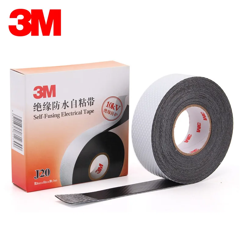 Self-Fusing Electrical Rubber Pvc Insulation Tape 3M J20 Rubber seal protection 10KV high voltage electric tape
Self-Fusing Electrical Rubber Pvc Insulation Tape 3M J20 Rubber seal protection 10KV high voltage electric tape