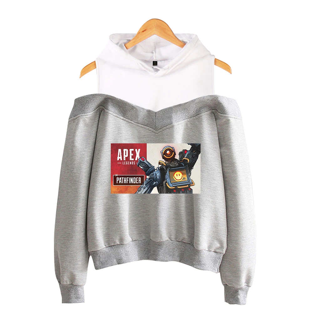 APEX Legends Off Shoulder Hoodies Women Fashion Printed Long Sleeve Hooded Sweathirts 2019 Hot Sale Casual Streetwear Clothes
APEX Legends Off Shoulder Hoodies Women Fashion Printed Long Sleeve Hooded Sweathirts 2019 Hot Sale Casual Streetwear Clothes