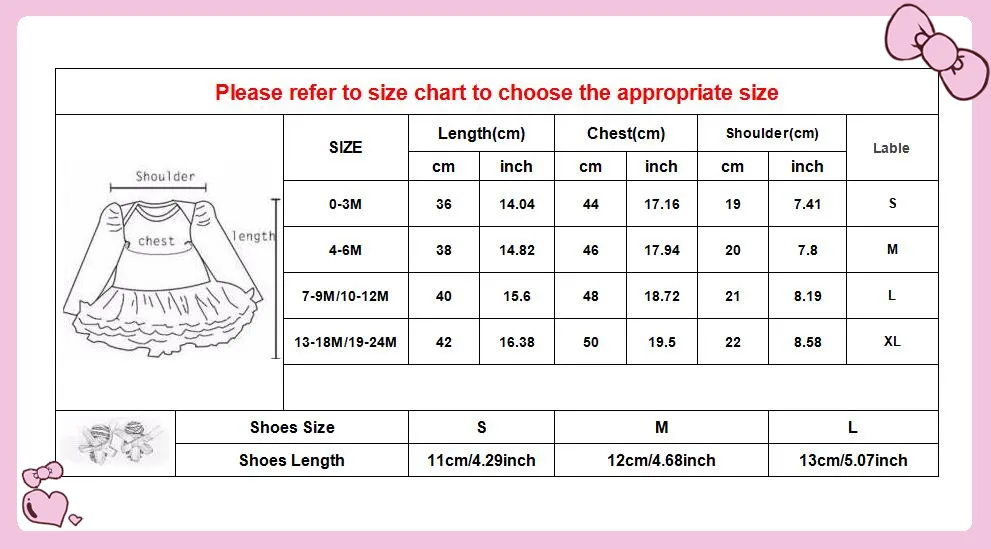 Christmas Baby Girls Clothes Set Cotton long Sleeve Romper Dress + Shoes +Headband 3pcs Party Baby Dress Newborn Infant Jumpsuit
Christmas Baby Girls Clothes Set Cotton long Sleeve Romper Dress + Shoes +Headband 3pcs Party Baby Dress Newborn Infant Jumpsuit
