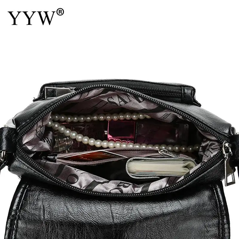 New Women Pu Leather Shoulder Bag Elegant Handbag Fashion Korean Style Black Colors Crossbody Bags Female Bolsa Messenger
New Women Pu Leather Shoulder Bag Elegant Handbag Fashion Korean Style Black Colors Crossbody Bags Female Bolsa Messenger