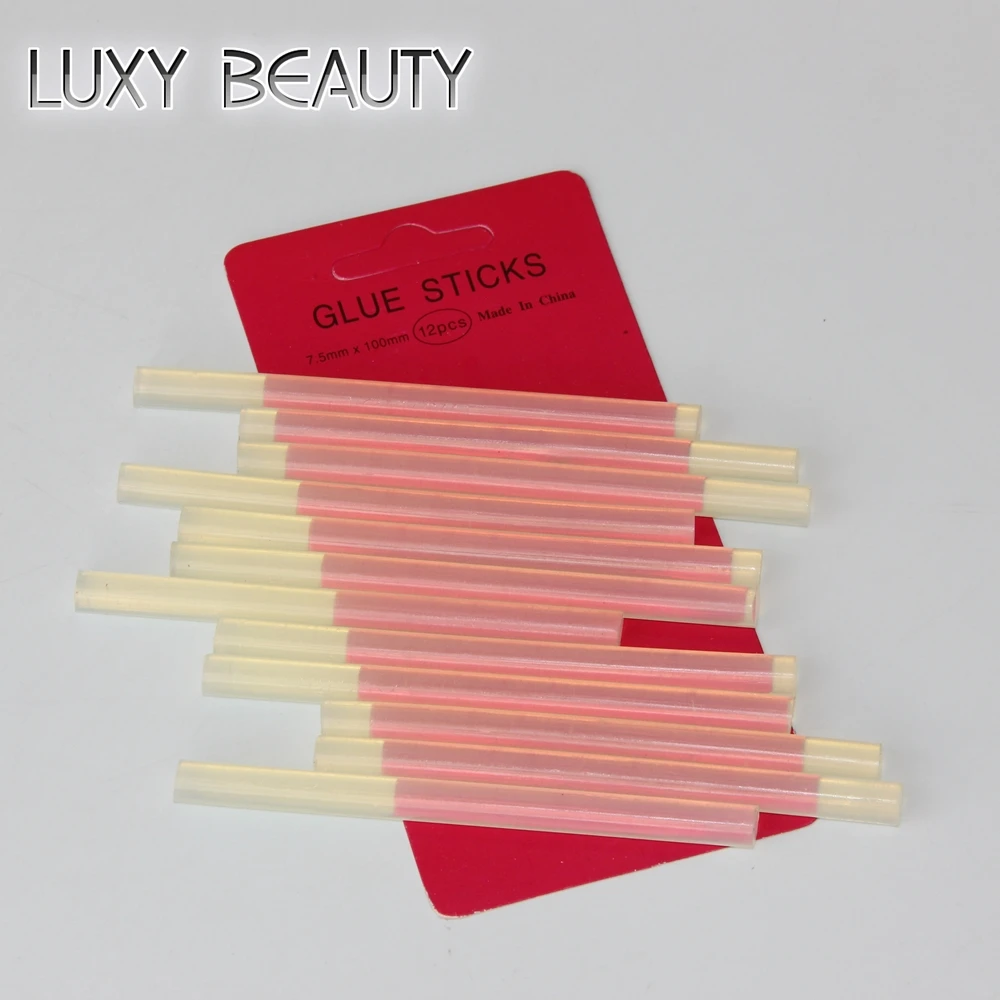Keratin Glue Sticks 12pc/pack Hot Melt Glue Sticks Professional Hair Tools 5 Colors For Fusion Keratin Hair Extensions 10mm*7mm
Keratin Glue Sticks 12pc/pack Hot Melt Glue Sticks Professional Hair Tools 5 Colors For Fusion Keratin Hair Extensions 10mm*7mm