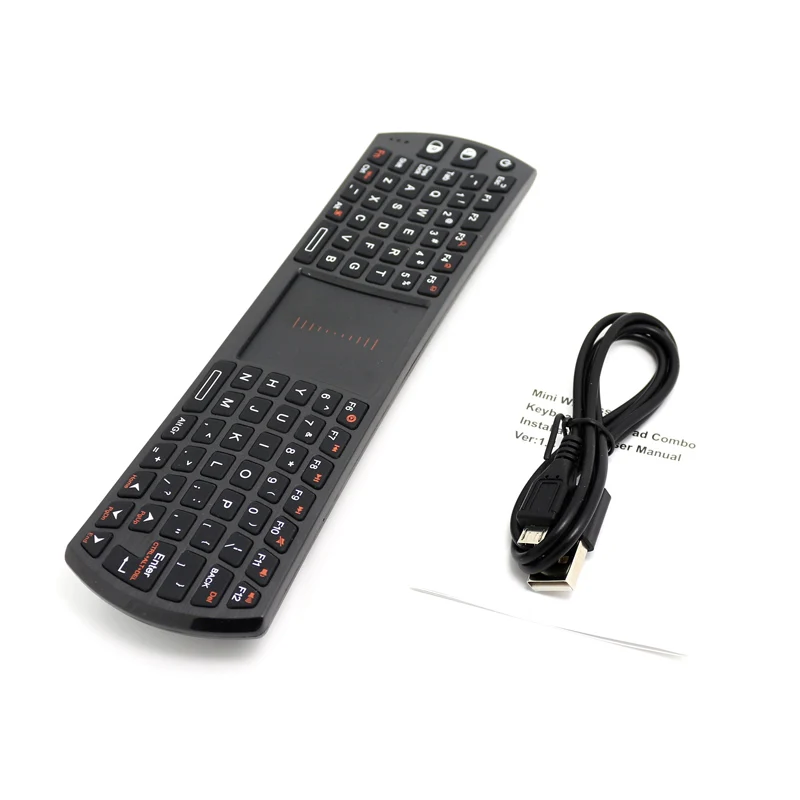 Original Rii i24T Mini 2.4G Wireless Keyboard Air Mouse with TouchPad for Android TV Box/Mini PC/Laptop/Raspberry Pi3
Original Rii i24T Mini 2.4G Wireless Keyboard Air Mouse with TouchPad for Android TV Box/Mini PC/Laptop/Raspberry Pi3