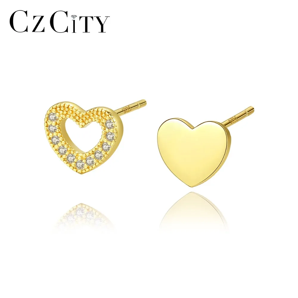 CZCITY Korean Heart Love Cubic Zirconia Stud Earrings for Women Romantic 925 Sterling Silver Earrings Brand Fine Jewelry Brincos
CZCITY Korean Heart Love Cubic Zirconia Stud Earrings for Women Romantic 925 Sterling Silver Earrings Brand Fine Jewelry Brincos