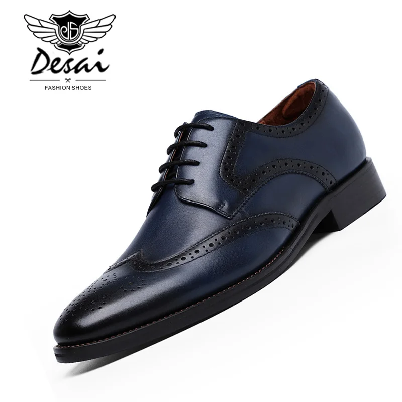 DESAI Brand 2021 New Men's Shoes Brock Hollow Gentleman Shoes Business Dress Shoes British Style Fashion Retro Lace-up Shoes
DESAI Brand 2021 New Men's Shoes Brock Hollow Gentleman Shoes Business Dress Shoes British Style Fashion Retro Lace-up Shoes