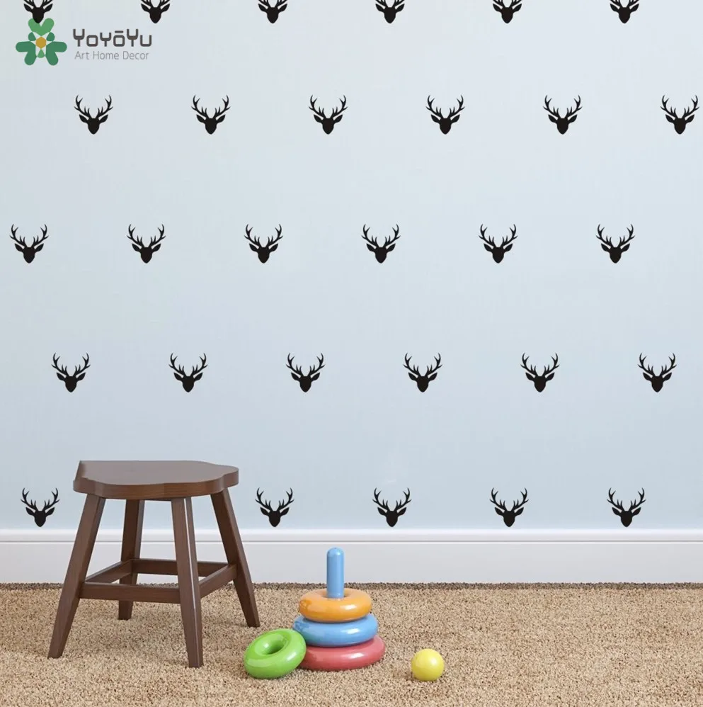 40 colors Deer Heads Set Wall Decal Vinyl Sticker Art Home Decor Kids Room Mural 42 pcs Set Wall paper S-13
40 colors Deer Heads Set Wall Decal Vinyl Sticker Art Home Decor Kids Room Mural 42 pcs Set Wall paper S-13