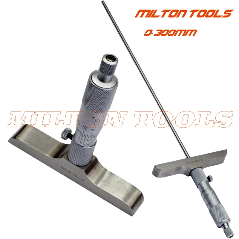 Xibei brand 0-300mm Depth Micrometer with 12pcs depth rods depth measuring tools
Xibei brand 0-300mm Depth Micrometer with 12pcs depth rods depth measuring tools