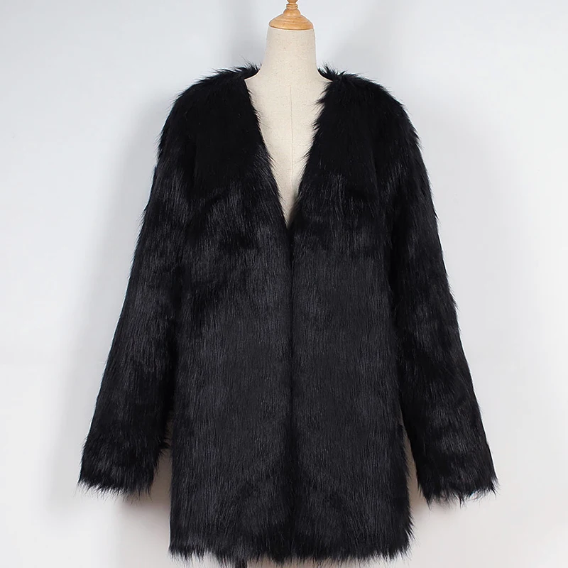 Mens Male Fur Coat Jacket Winter Thicken Warm Furry Outerwear V-neck Collarless Hairy Parkas Oversize 6Q1217
Mens Male Fur Coat Jacket Winter Thicken Warm Furry Outerwear V-neck Collarless Hairy Parkas Oversize 6Q1217