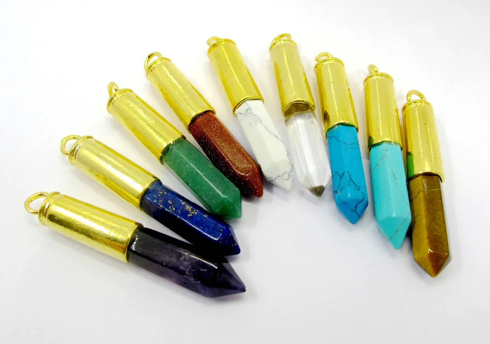 New Arrived!Mixed Stone Pendant Quartz Turquois e Amethyst Reiki Chrack Healing Point Stone Necklace Gold Penadnt 10pcs/lot
New Arrived!Mixed Stone Pendant Quartz Turquois e Amethyst Reiki Chrack Healing Point Stone Necklace Gold Penadnt 10pcs/lot