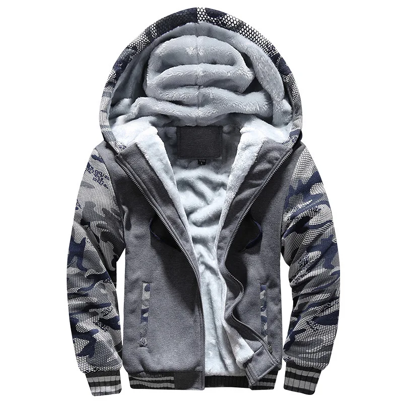 Мужская зимняя теплая куртка с капюшоном и флисовой подкладкой|men sweatshirt|sweatshirt