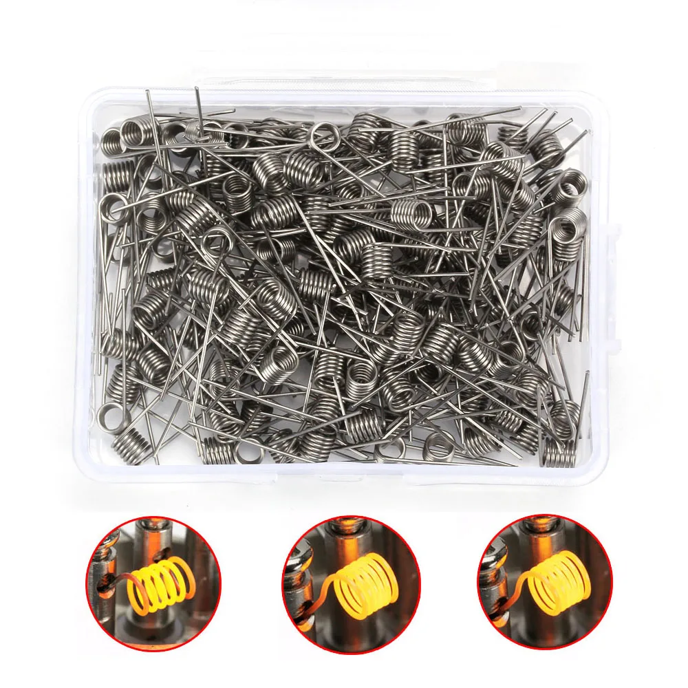 100 шт. готовые катушки Ni80 SS316L 22 24 26 28 готовые катушки Vape DIY спираль RDA Alien Clapton нагревательный провод для электронных сигарет
100 шт. готовые катушки Ni80 SS316L 22 24 26 28 готовые катушки Vape DIY спираль RDA Alien Clapton нагревательный провод для электронных сигарет