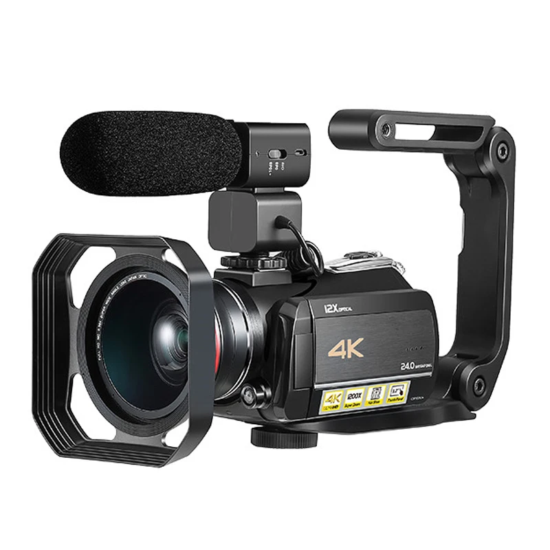Winait Super 4k WIFI цифровая видеокамера с сенсорным экраном 3 0 дюйма/12 x Оптический зум