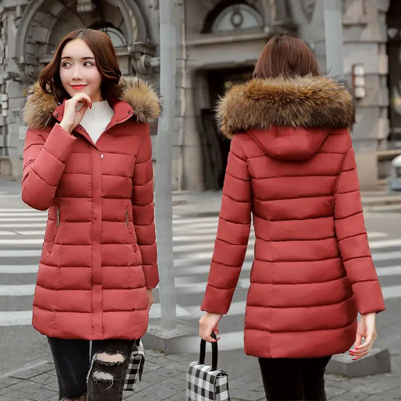 Vangull 2019 Winter Fashion New Warm Women Thick Hooded Parkas Long Sleeve Zipper Large Size Solid Wadded Coats Big fur collar
Vangull 2019 Winter Fashion New Warm Women Thick Hooded Parkas Long Sleeve Zipper Large Size Solid Wadded Coats Big fur collar