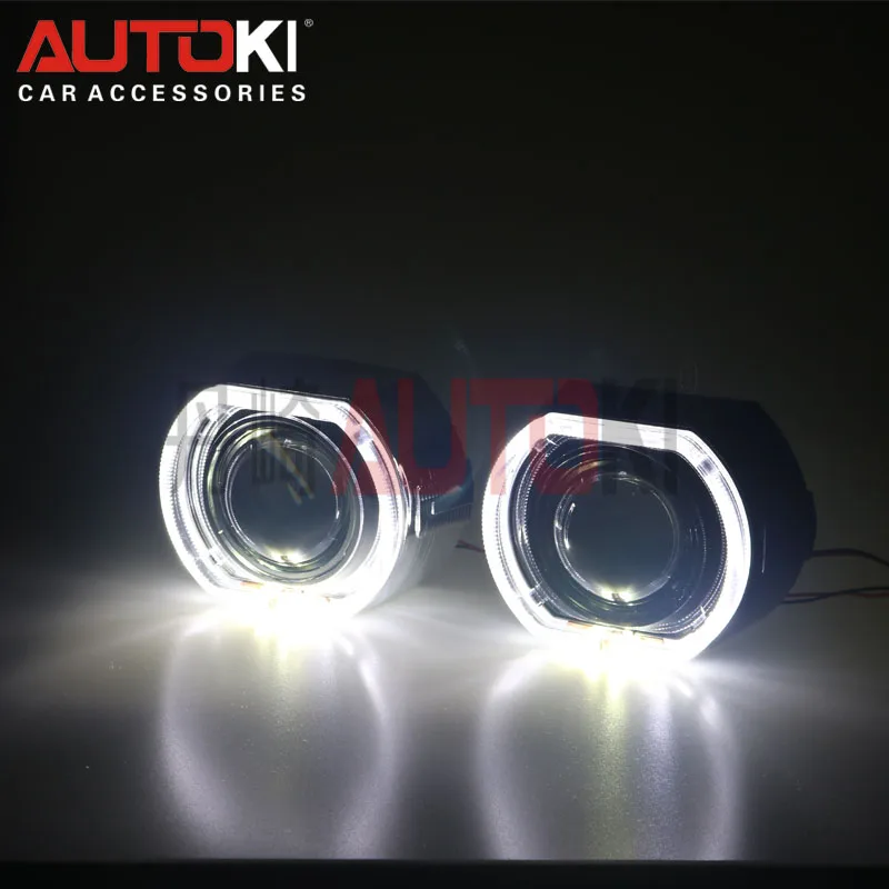 Autoki 2.5/3.0 inch X5 Square LED Angel Eyes Integrated Bezel Shrouds Masks White For 2.5/3.0 inch Hella Q5 WST Projector Lens
Autoki 2.5/3.0 inch X5 Square LED Angel Eyes Integrated Bezel Shrouds Masks White For 2.5/3.0 inch Hella Q5 WST Projector Lens