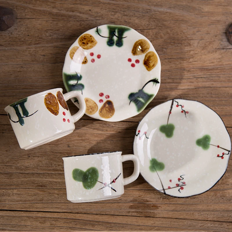 Fashion Ceramic coffee cup saucer set Japanese underglaze coffee cup restaurant creative afternoon teacup flower tea cup
Fashion Ceramic coffee cup saucer set Japanese underglaze coffee cup restaurant creative afternoon teacup flower tea cup