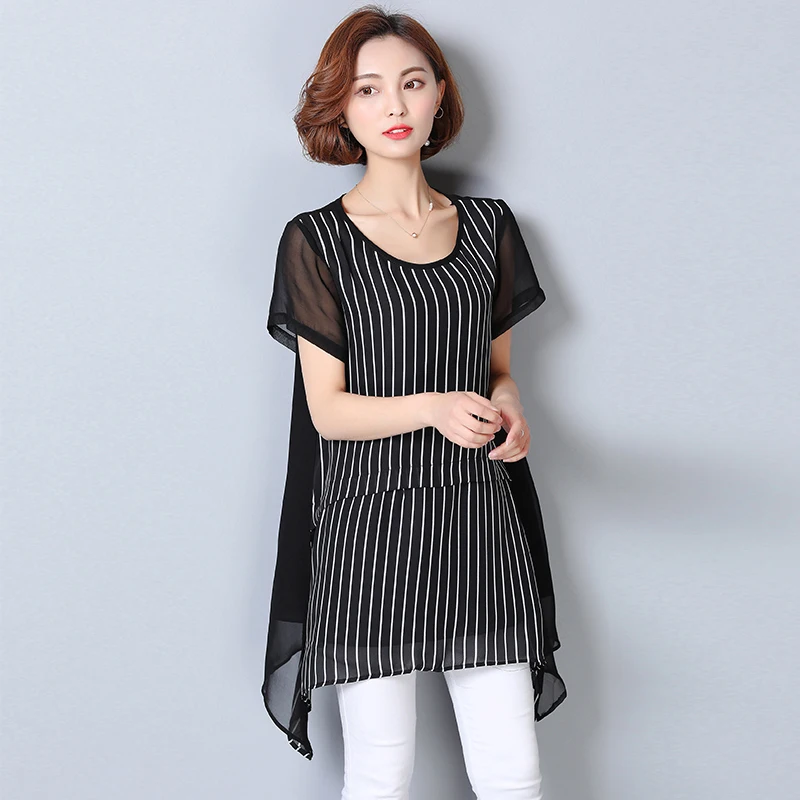 5xl Большие размеры blusas feminina 2018 Новые корейские весенние Летние Стильные осенние