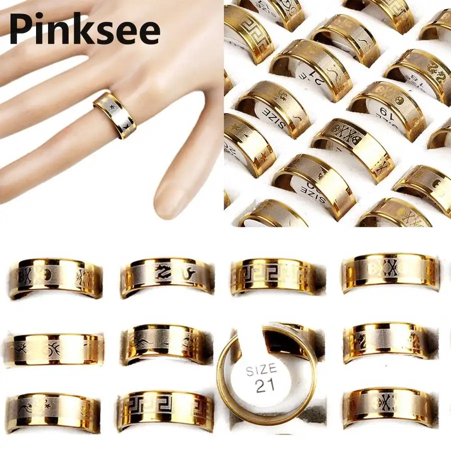 12pcs/lot Hot Fashion 316L Stainless Steel Ring Women Men Letter Love Skull Star Ring Gold Tone Wholesale Jewelry Drop Free
12pcs/lot Hot Fashion 316L Stainless Steel Ring Women Men Letter Love Skull Star Ring Gold Tone Wholesale Jewelry Drop Free