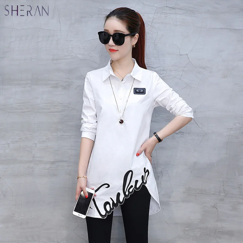 SHERAN Shirts Women 2018 Long Sleeve Blouse Women's Embroidery Shirt Spring Fashion Wild Ladies Blouses Plus Size women clothing
SHERAN Shirts Women 2018 Long Sleeve Blouse Women's Embroidery Shirt Spring Fashion Wild Ladies Blouses Plus Size women clothing