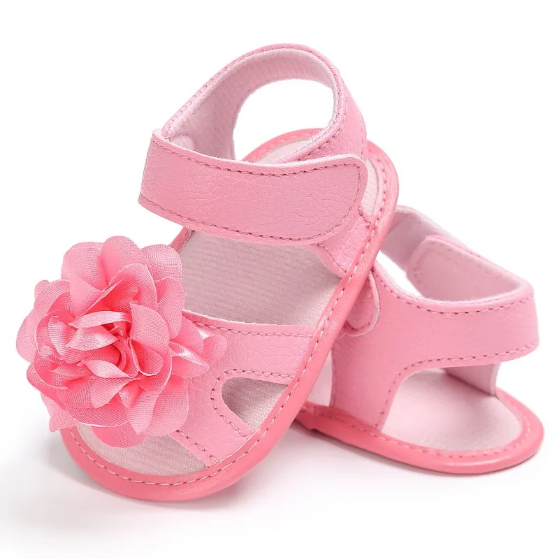 

0-18M Baby Girls Big Flower Prewalkers Shoes Crib Bebe Princess First Walkers Infant Toddler Soft Soled Shoe Forborn