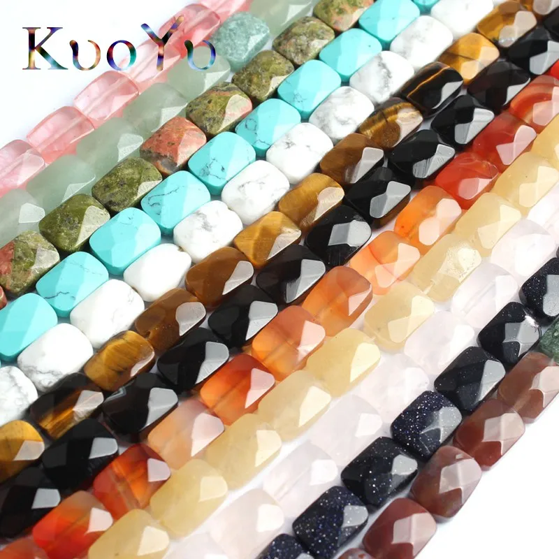 8*12mm Natural Faceted Rectangle Agates Quartz jades Beads Loose Spacer Beads For Jewelry Making DIY Bracelet Necklace 7.5Inches
8*12mm Natural Faceted Rectangle Agates Quartz jades Beads Loose Spacer Beads For Jewelry Making DIY Bracelet Necklace 7.5Inches