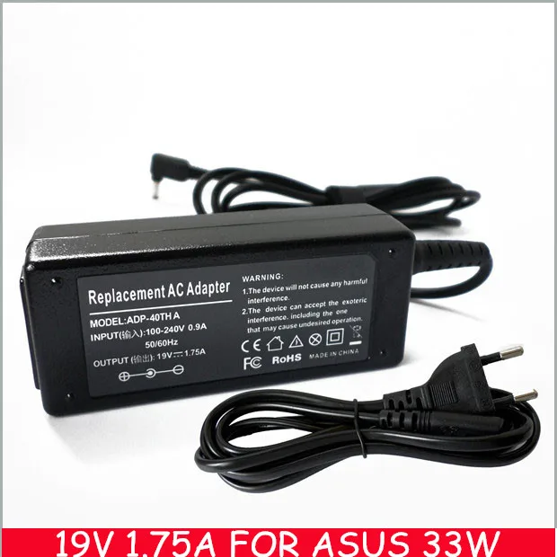 19V 1.75A 33W For Asus Laptop Charger VivoBook Q200E Q200E-BHI3T45 X201E X202E Q200 AD890526 AD890528
19V 1.75A 33W For Asus Laptop Charger VivoBook Q200E Q200E-BHI3T45 X201E X202E Q200 AD890526 AD890528