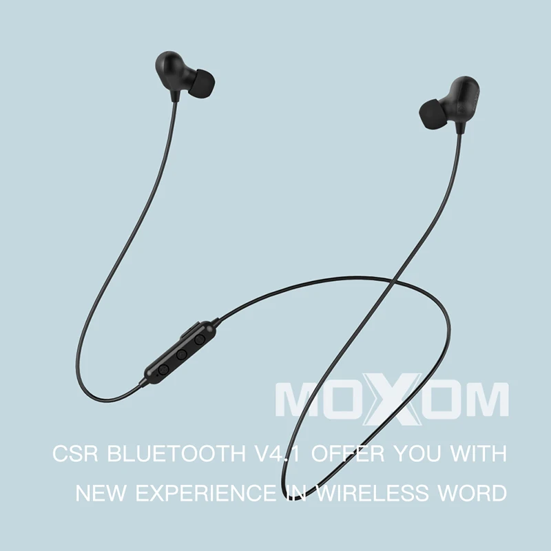 MOXOM Bluetooth Earphones In Ear Volume Control Noise Cancelling Stereo Earbuds Wireless Sports Earphone For iPhone Samsung
MOXOM Bluetooth Earphones In Ear Volume Control Noise Cancelling Stereo Earbuds Wireless Sports Earphone For iPhone Samsung