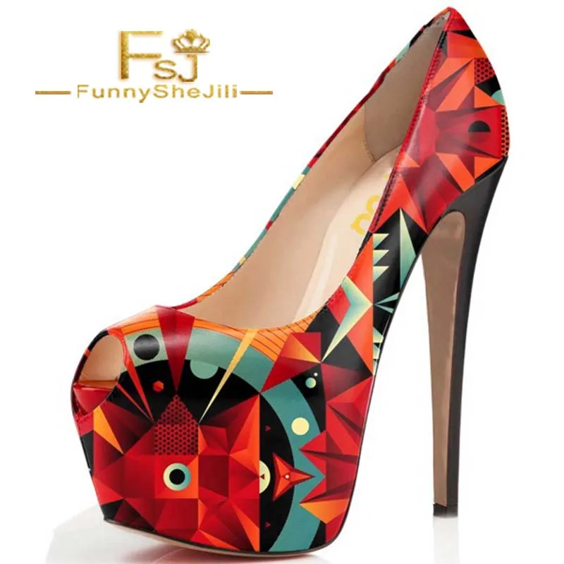 FSJ Chic Floral Printed Platform Peep Toe Stiletto Heel Women Pumps Noble Slip on Leather Party Date Ladies Shoes 2021 Autumn
FSJ Chic Floral Printed Platform Peep Toe Stiletto Heel Women Pumps Noble Slip on Leather Party Date Ladies Shoes 2021 Autumn
