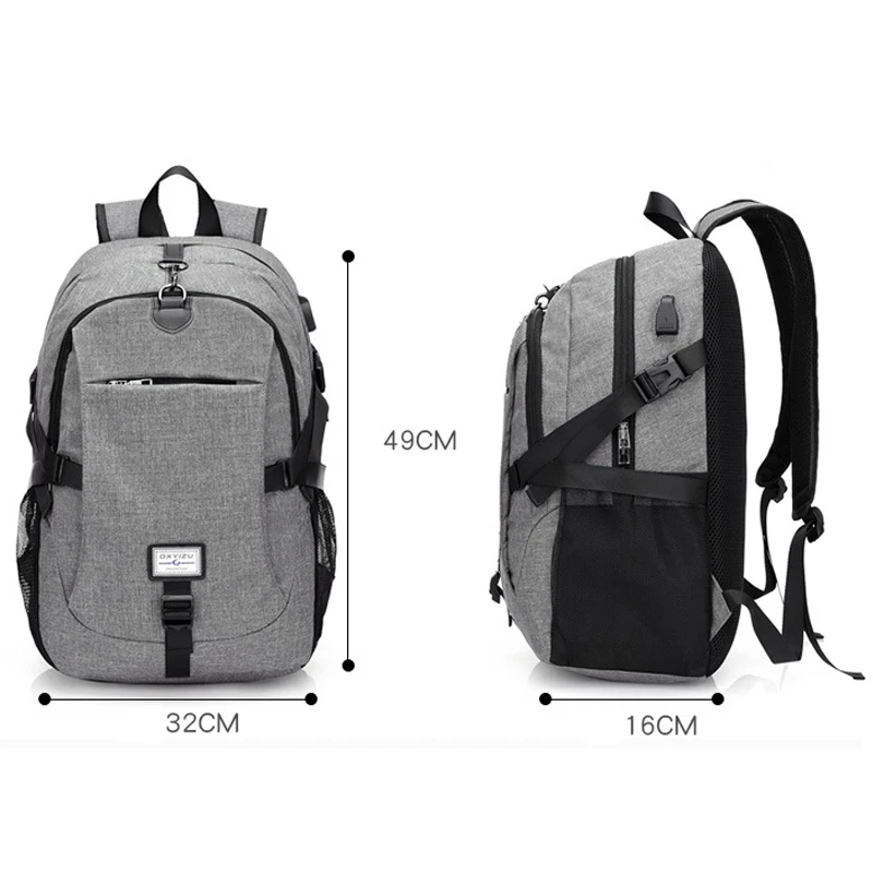 2020 Men's Backpack Oxford Multifunction USB charging Backpack Student School Backpack Travel Bag for Boys Laptop Backpacks Male
2020 Men's Backpack Oxford Multifunction USB charging Backpack Student School Backpack Travel Bag for Boys Laptop Backpacks Male