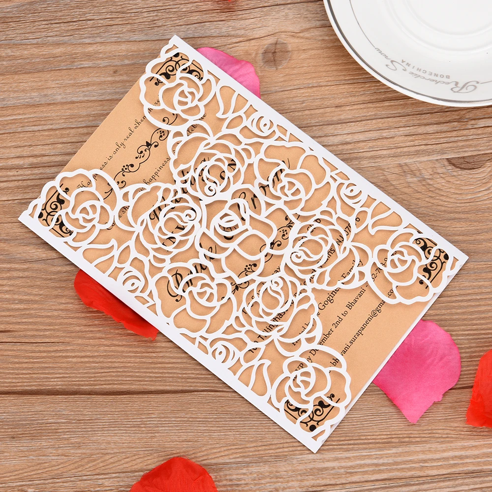 40 Packs Laser Cut Invitation Card Kit with Blank Printable Paper for Wedding,Birthday Parties,Baby Shower announcement cards
40 Packs Laser Cut Invitation Card Kit with Blank Printable Paper for Wedding,Birthday Parties,Baby Shower announcement cards