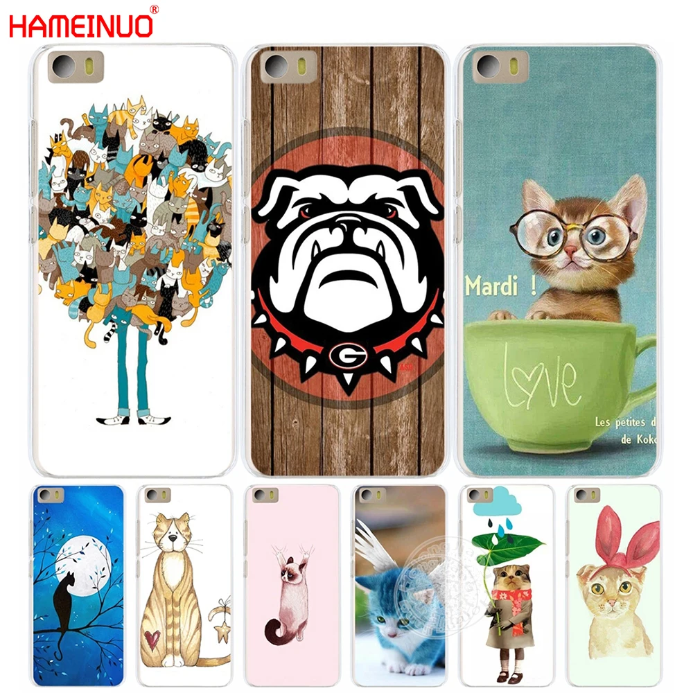 HAMEINUO чехол для телефона с изображением голубой луны милые котята Xiaomi M Mi 3 4 5 5C 5X 6 Mi3