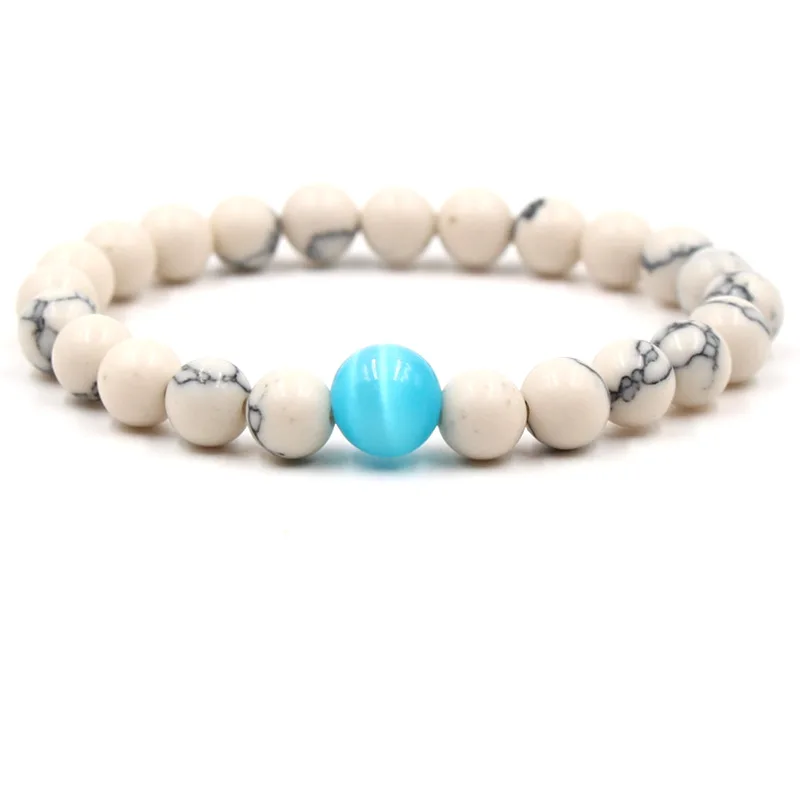 New Natural Stone Beads Bracelets High Quality White Pine Lava Round Beads Elasticity Rope Bracelet Men And Women Unisex Jewelry
New Natural Stone Beads Bracelets High Quality White Pine Lava Round Beads Elasticity Rope Bracelet Men And Women Unisex Jewelry