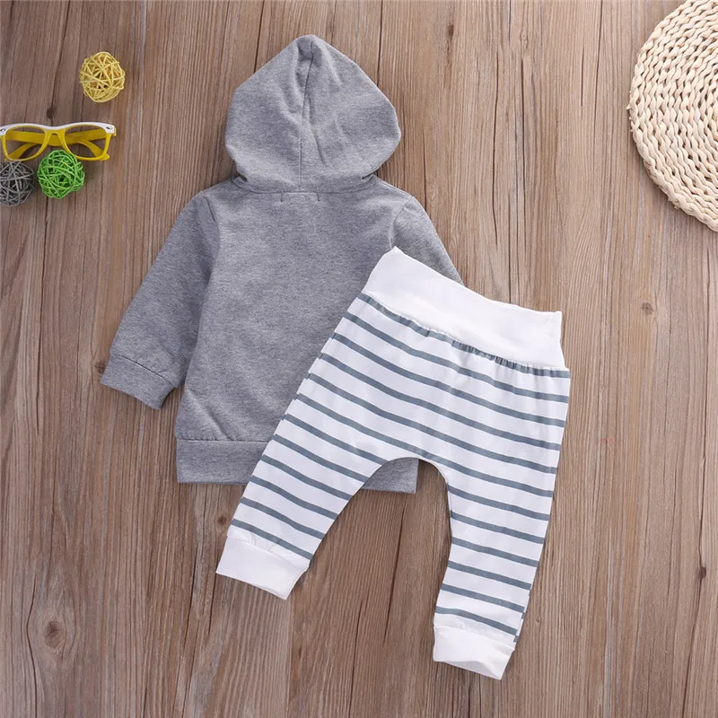 Autumn Toddler 2PCS Baby Boys & Girl Warm Hooded Solid Tops Sweatshirt + Striped Long Pants Outfit Set Clothes Wear Clothing
Autumn Toddler 2PCS Baby Boys & Girl Warm Hooded Solid Tops Sweatshirt + Striped Long Pants Outfit Set Clothes Wear Clothing