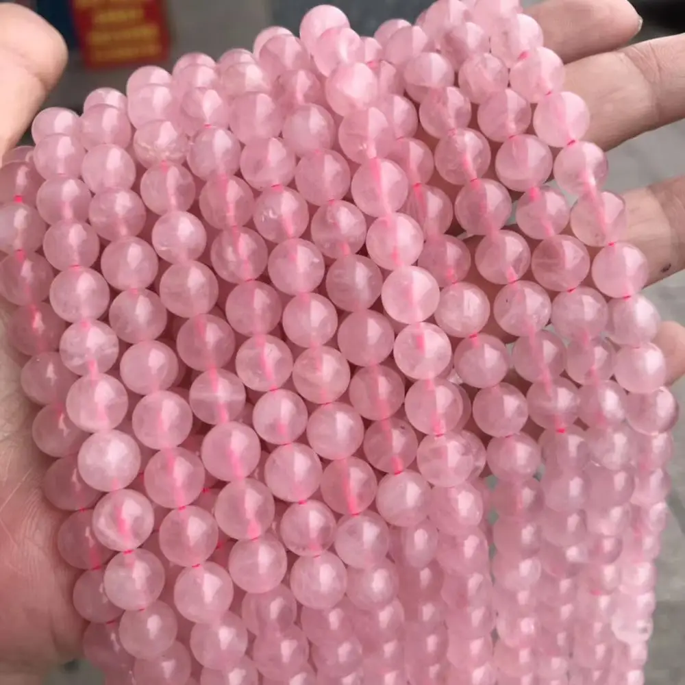 6/8/10mm Round Natural Madagascar Rose Quartzs Stone Beads Loose Pink Crystal Stone Beads For Jewelry Making DIY Bracelet 15''
6/8/10mm Round Natural Madagascar Rose Quartzs Stone Beads Loose Pink Crystal Stone Beads For Jewelry Making DIY Bracelet 15''