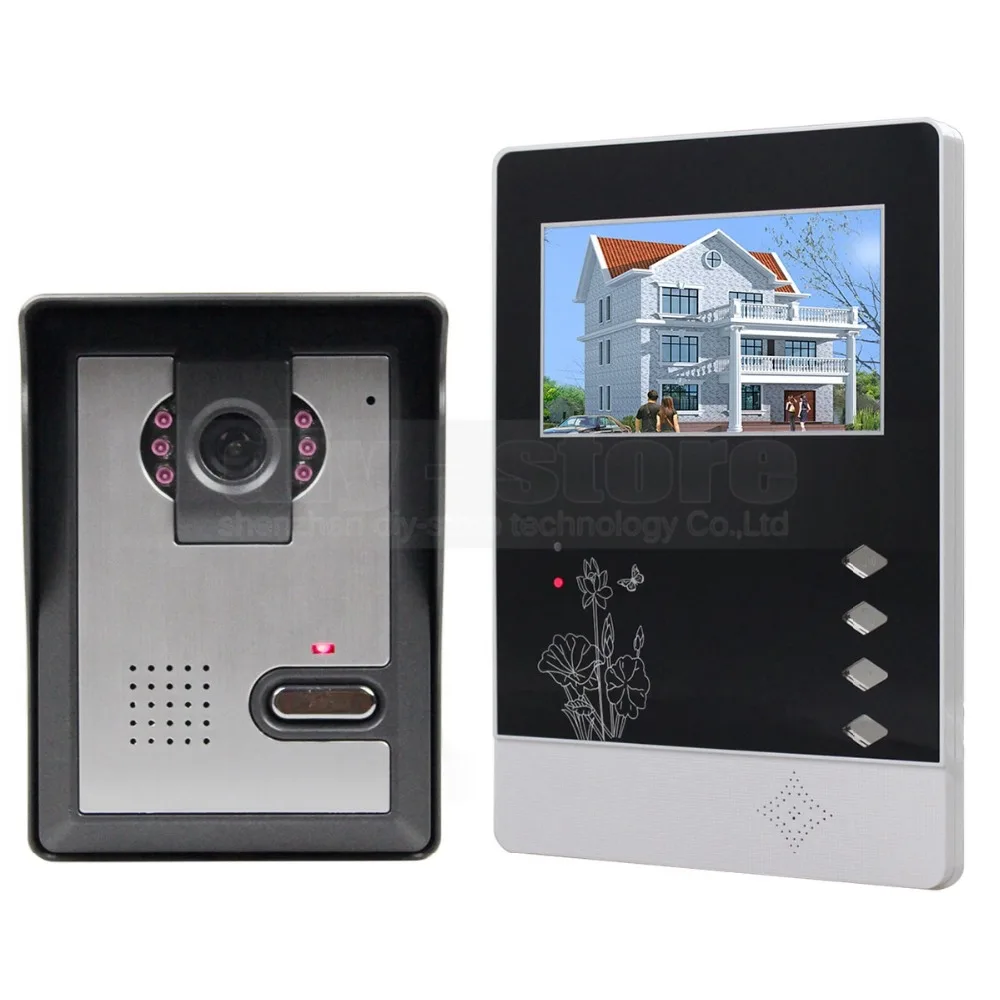 DIYSECUR Video Intercom 4.3 inch TFT Color LCD Display Aluminum Alloy Camera Video Door Phone Doorbell
DIYSECUR Video Intercom 4.3 inch TFT Color LCD Display Aluminum Alloy Camera Video Door Phone Doorbell