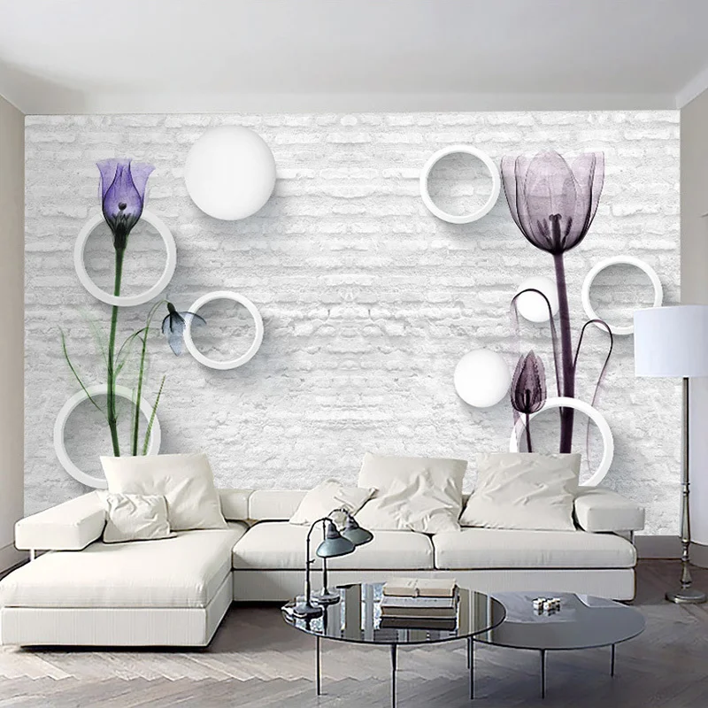 Custom Photo Wallpaper 3D Brick Pattern Circle Ball Tulip Flowers Abstract Art Mural Wall Paper Living Room TV Background Decor
Custom Photo Wallpaper 3D Brick Pattern Circle Ball Tulip Flowers Abstract Art Mural Wall Paper Living Room TV Background Decor