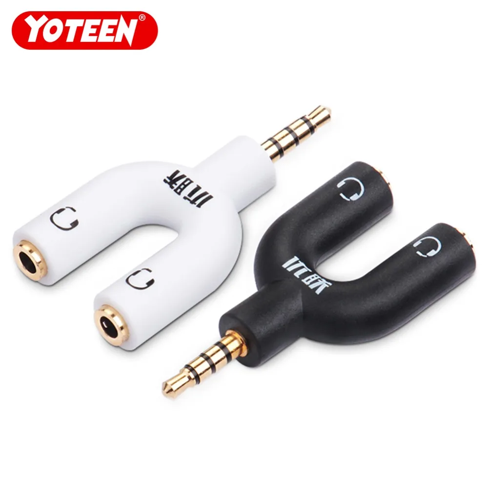 Yoteen Earphone Adapter 1 Male for 2 Female Dual Audio Splitter Cable Adapter Convenient Mic Audio Line 1 to 2 AUX Cable 3.5 mm
Yoteen Earphone Adapter 1 Male for 2 Female Dual Audio Splitter Cable Adapter Convenient Mic Audio Line 1 to 2 AUX Cable 3.5 mm