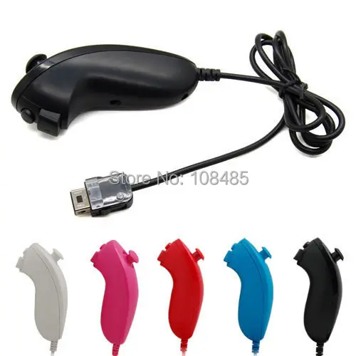 Контроллер Nunchuck HOTHINK аксессуары для видеоигр Nintendo II пульт ДУ U 6 цветов на