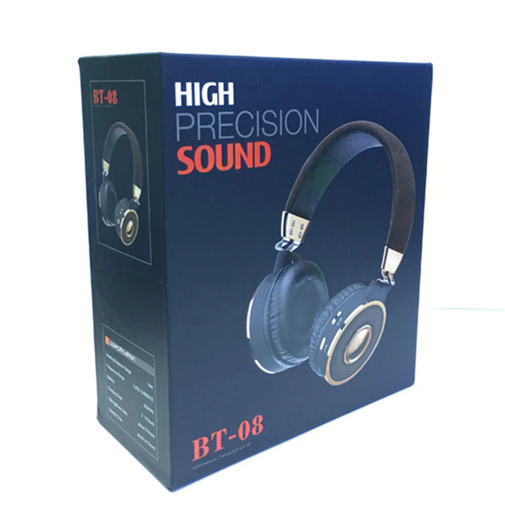 Multi-Functional Bluetooth Headphone BT-08 Stereo Wireless Headset Support TF Card MP3 Music Player FM Radio
Multi-Functional Bluetooth Headphone BT-08 Stereo Wireless Headset Support TF Card MP3 Music Player FM Radio