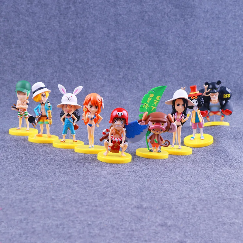 Аниме One Piece Luffy Chopper Roronoa Zoro Nami ПВХ экшн-фигурка Коллекционная модель детские игрушки Кукла 9 шт./лот
Аниме One Piece Luffy Chopper Roronoa Zoro Nami ПВХ экшн-фигурка Коллекционная модель детские игрушки Кукла 9 шт./лот