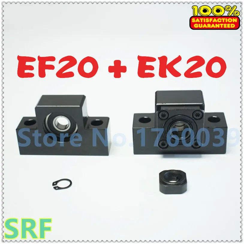 Ballscrew Support 1pcs EK20 Fixed Side+1pcs EF20 Floated Side match use 25mm SFU2505 SFU2510 Ball screw end support for CNC
Ballscrew Support 1pcs EK20 Fixed Side+1pcs EF20 Floated Side match use 25mm SFU2505 SFU2510 Ball screw end support for CNC