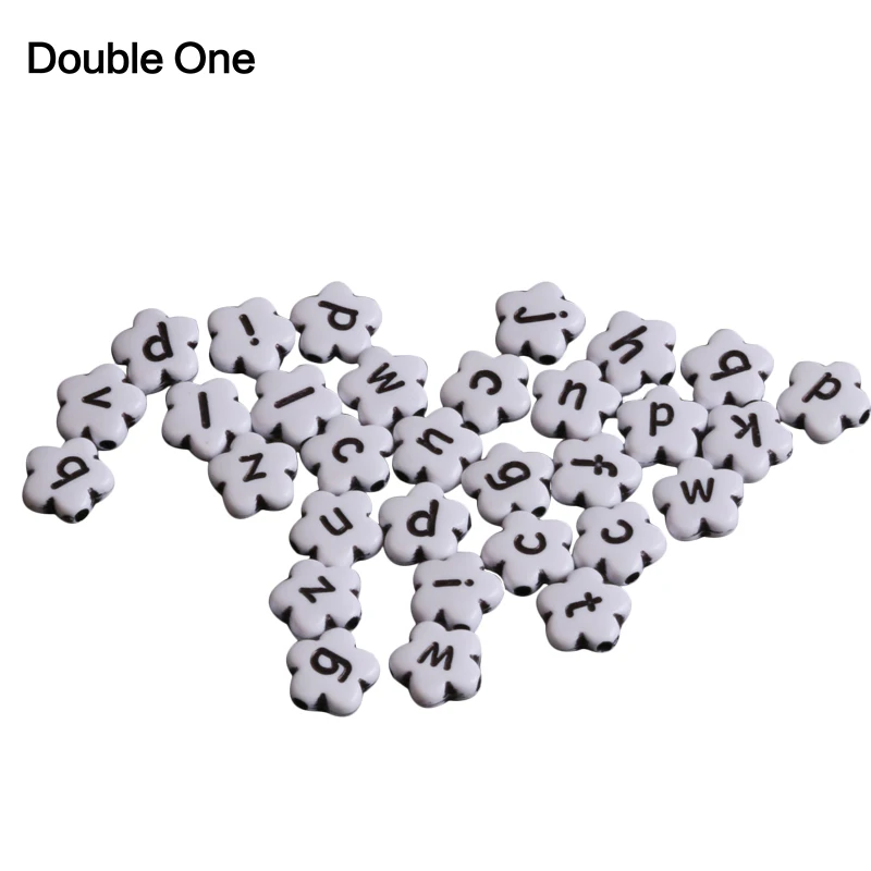 4x11mm 500pcs DIY Jewelry Making Flat Flower Spacer Charm Beads White Color Black Letter Jewelry Accessories
4x11mm 500pcs DIY Jewelry Making Flat Flower Spacer Charm Beads White Color Black Letter Jewelry Accessories